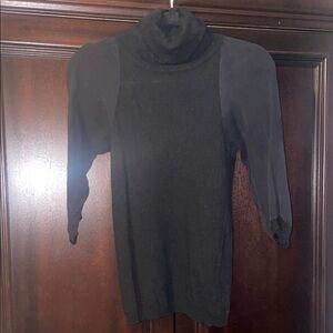Vintage Tufi Duek Black Cowl Neck Sweater
